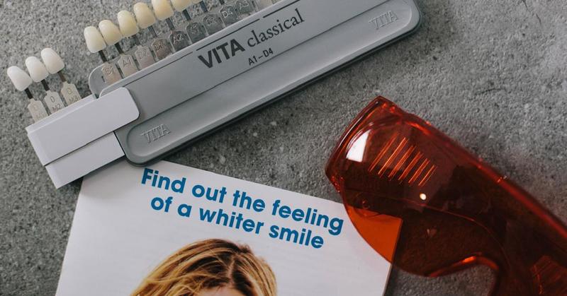 Tooth shade guide used to match crowns and veneers